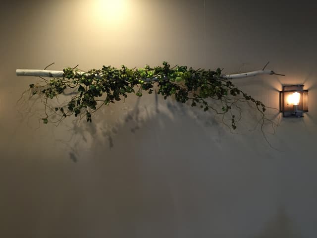 Dried Floral Installation Birch Branch