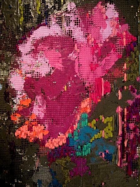 Embroidered Tapestry Detail Pink