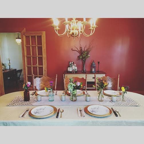 Formal Dining Room Staging