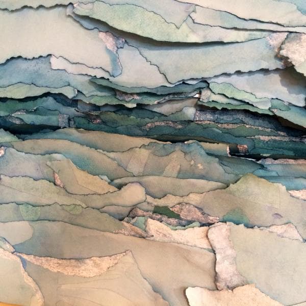 Torn Paper Water Landscape