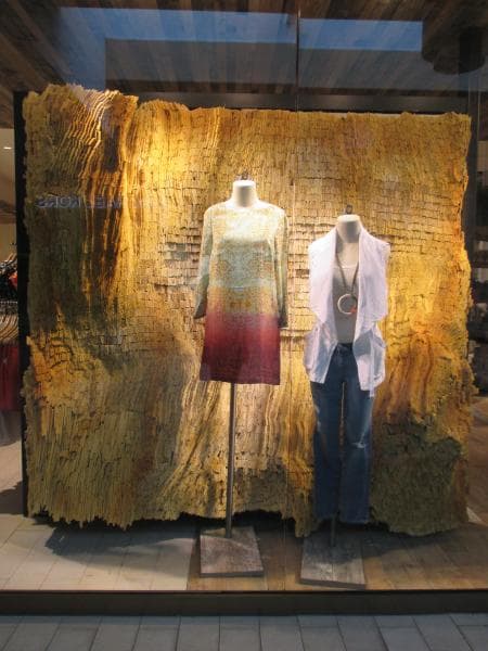 Clothing Display Wood Backdrop