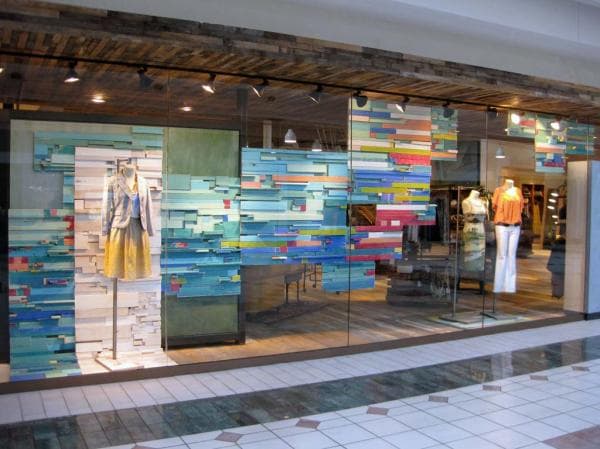 Colorful Retail Window Installation