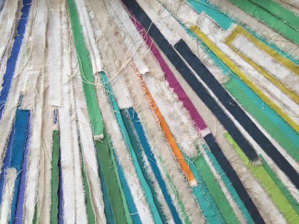 Colorful Striped Textile Detail