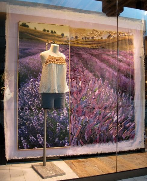 Lavender Field Window Display