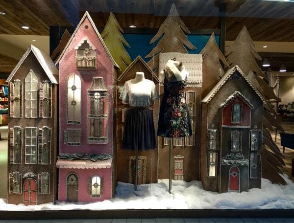 Miniature Village Window Display