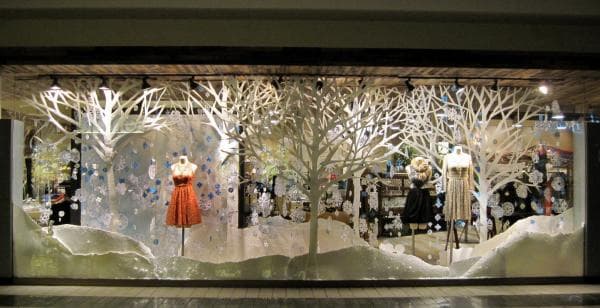 Winter Wonderland Window Display